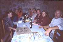 Evening meal with the Dutch Baobab group