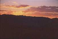 sunset after the eclipse