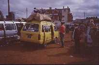 Leaving Antsirabe by taxi-brousse