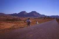 Women walking along the RN7 south of Ambalavao