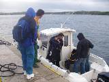 Taxi boat arrives