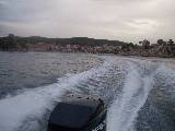 Leaving Šibenik on taxi boat