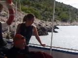 Helen & V along Zlarin coast