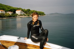 Debs in wetsuit