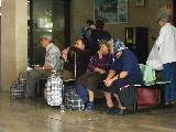 Locals at Šibenik bus station