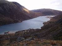 Looking down on Loch Avon (Loch A'an)